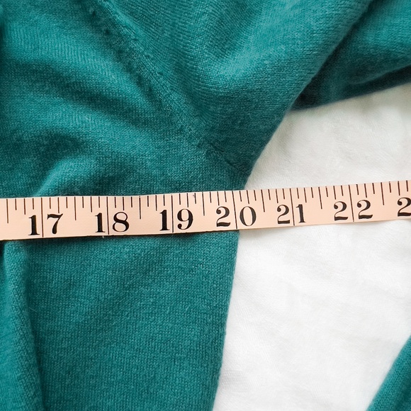 Anthropologie Angel of the North Cashmere Cotton Pleated Cardigan Size Medium - Picture 13 of 15